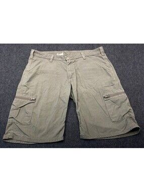 Carhartt Cargo Shorts WB006 DWD Womens Size 12 Green Pocket Cotton Ripstop 10477